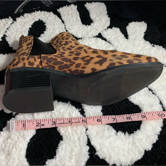 A New Day Shoes - A New Day- Leopard-Print Chelsea Ankle Boots in Brown/Black